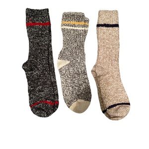 3 pairs of thick warm winter socks EUC size L